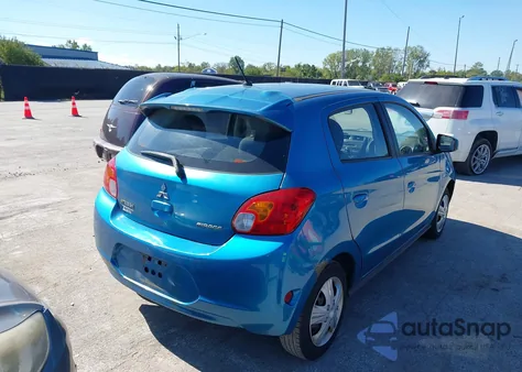 2015 Mitsubishi Mirage De/Rf из США, поврежденный, VIN ML32A3HJ7FH006590
